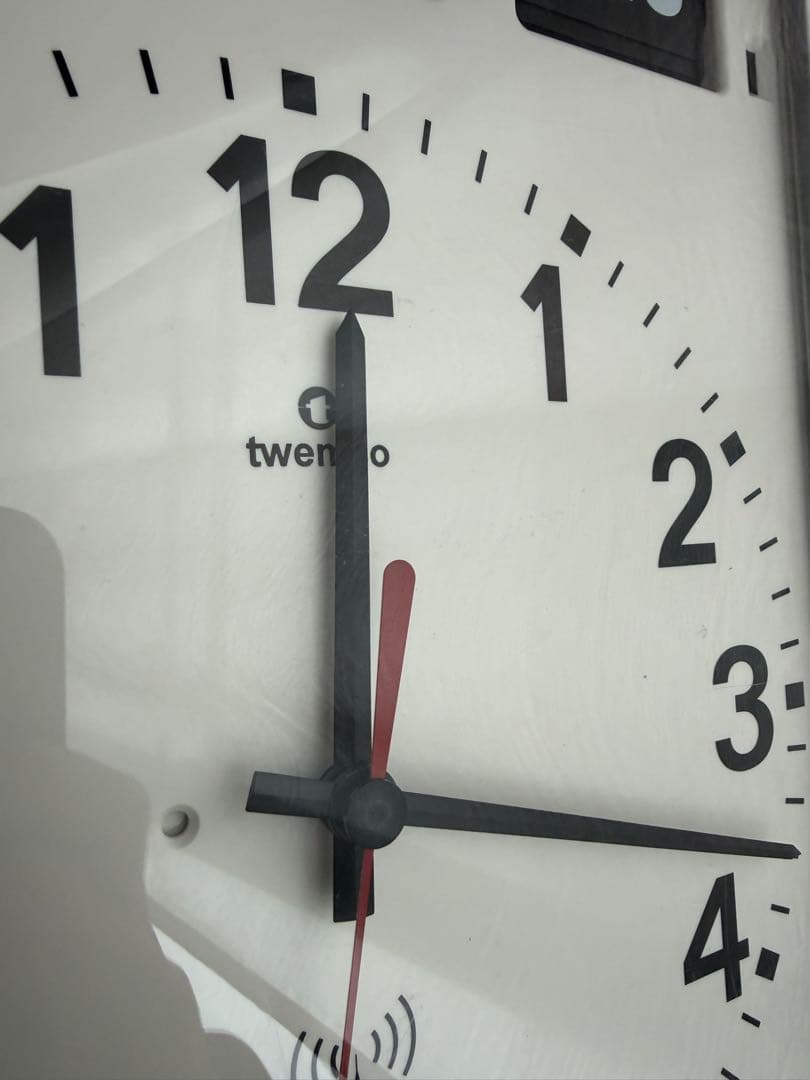 twemco 電波掛時計 ホワイト RC-12A