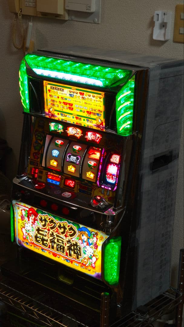 n*e様 ザクザク七福神 6号機 パチスロ メダル不要機 無段階ボリューム 静音