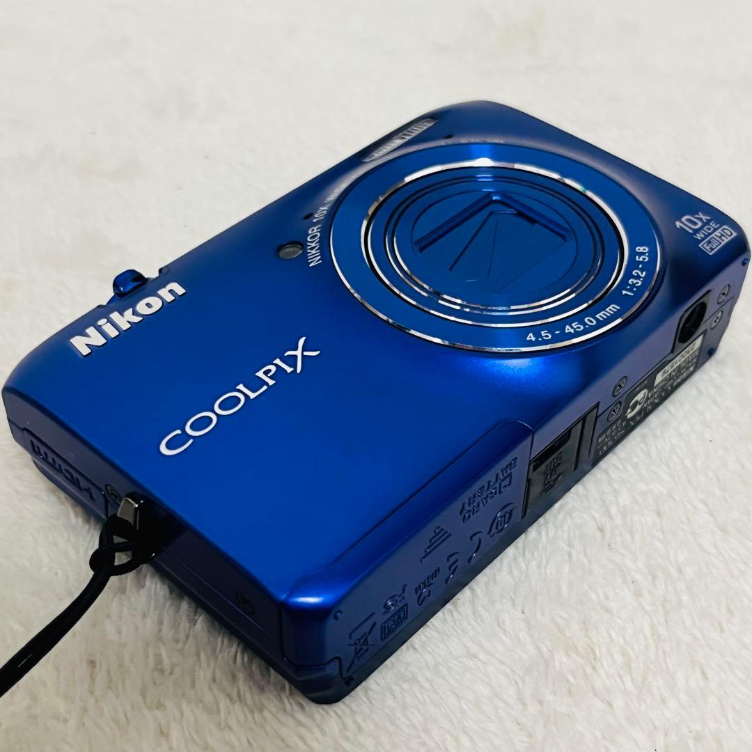 極美品　Nikon COOLPIX クールピクス S6300 ブルー デジカメ