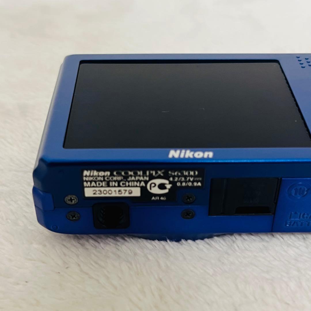 極美品　Nikon COOLPIX クールピクス S6300 ブルー デジカメ