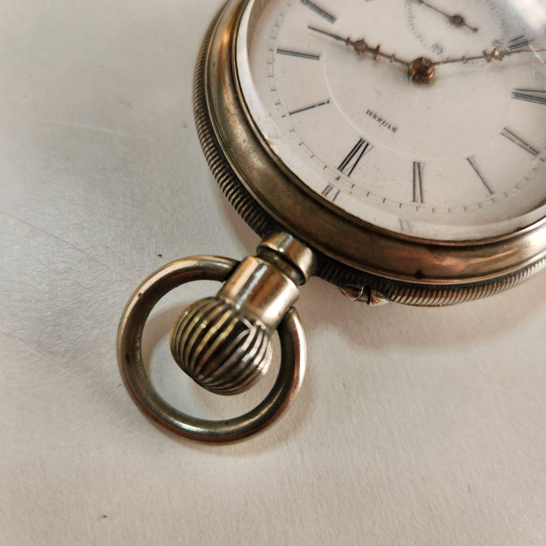 ヴィンテージ コロン商会 商館時計 真性 白銅 マーク刻印