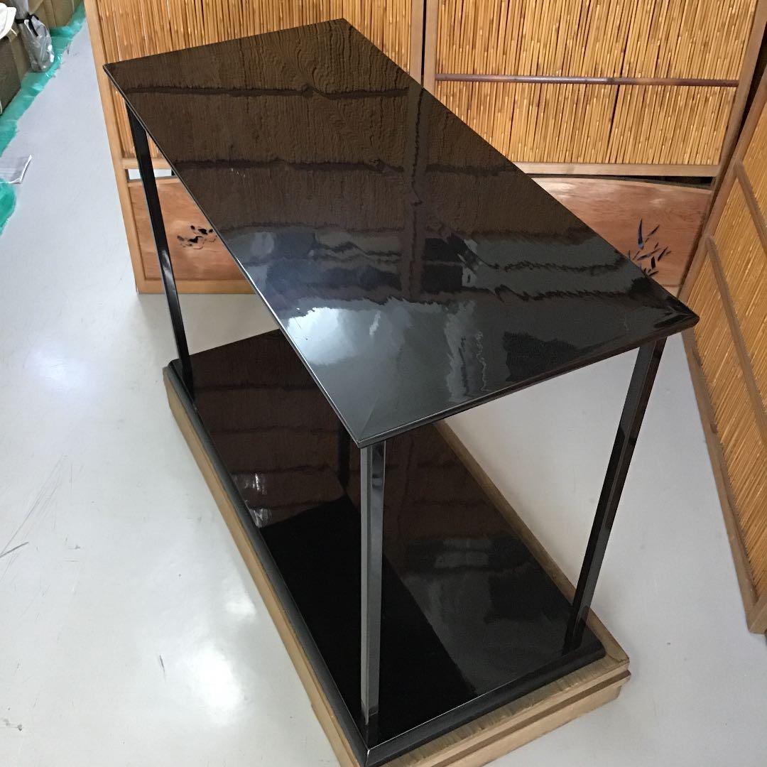 骨董品 茶道具 台子　輪島塗 能修 台子 共箱　 S1925TN