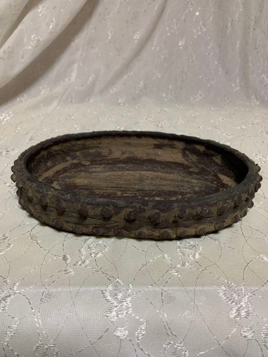 吉村秀峰　盆栽鉢　太鼓　やや大きめ