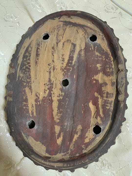 吉村秀峰　盆栽鉢　太鼓　やや大きめ