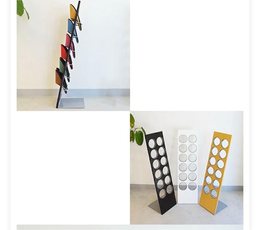 スリッパラック ダークブラウン