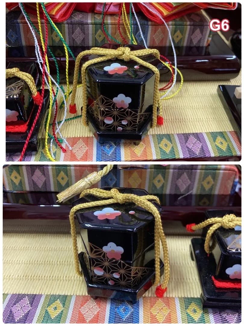 G6 素敵な　収納新王飾り　ワインレッド色　台巾63㎝位　訳あり特価