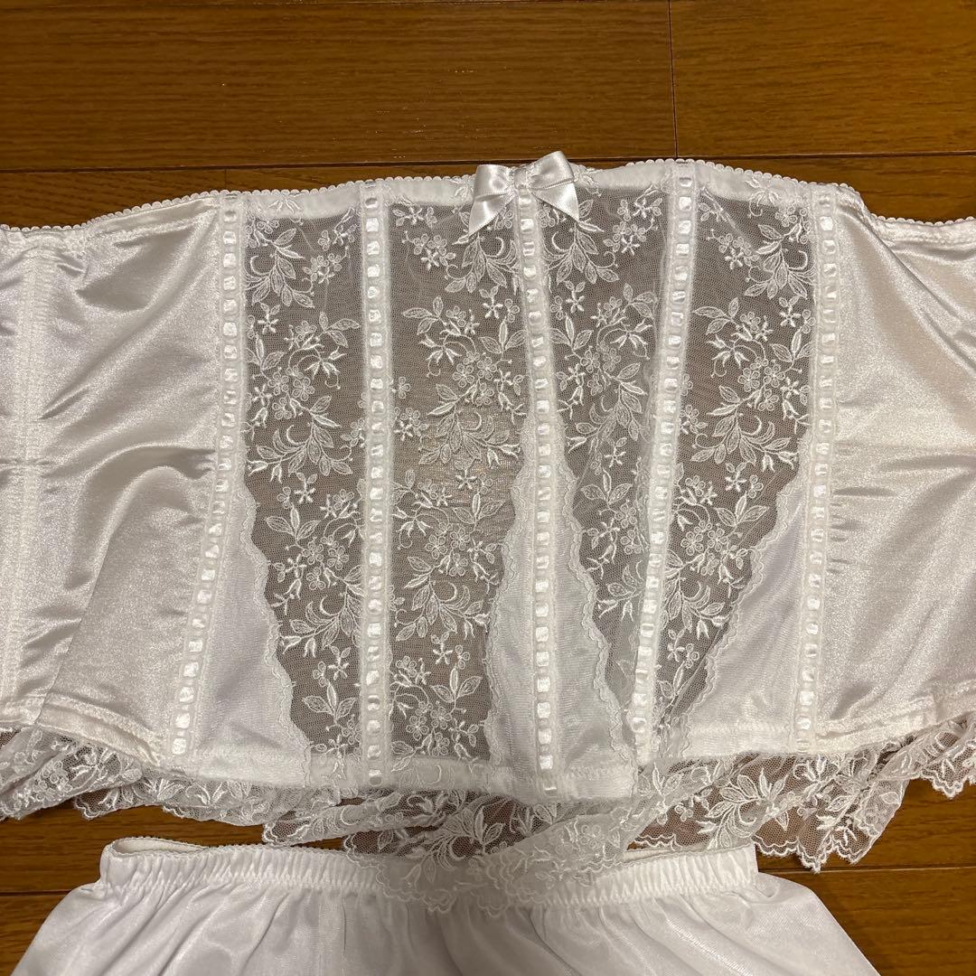 ブライダルインナー　ウェディング　ホワイト　セモア　3点セット　E70