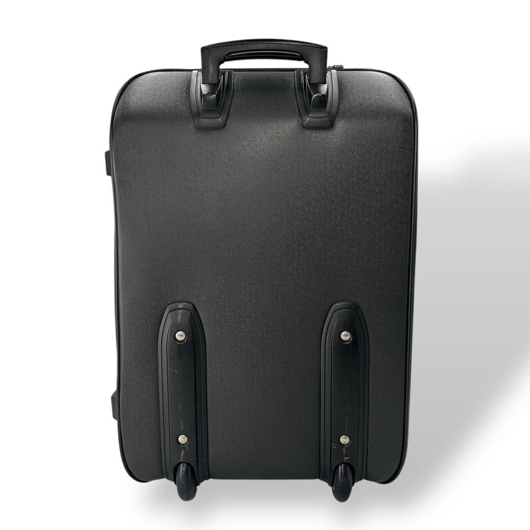 ルイヴィトン　ペガス55 キャリーケース　タイガ　トラベルバッグ　レザー　黒