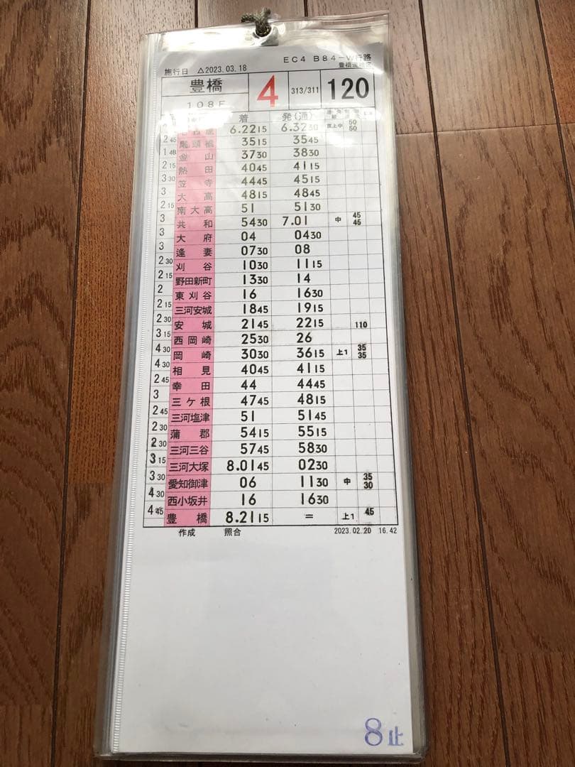 JR東海　豊橋運輸区　スタフ　311系