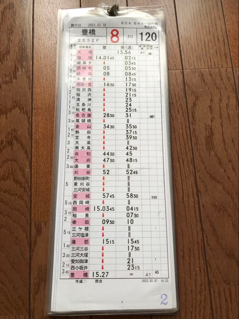JR東海　豊橋運輸区　スタフ　311系