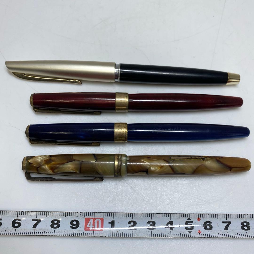 14K,K14刻印　万年筆　4本　トヒカ　47g 東N7-1021①