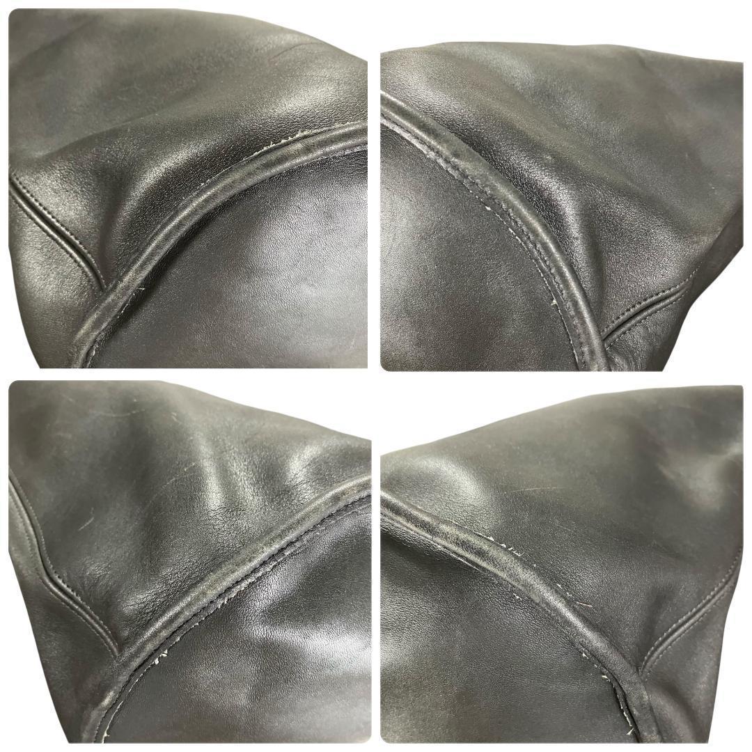 オールドコーチ グラブタンレザー バケツ型 大容量 ショルダーバッグ 黒