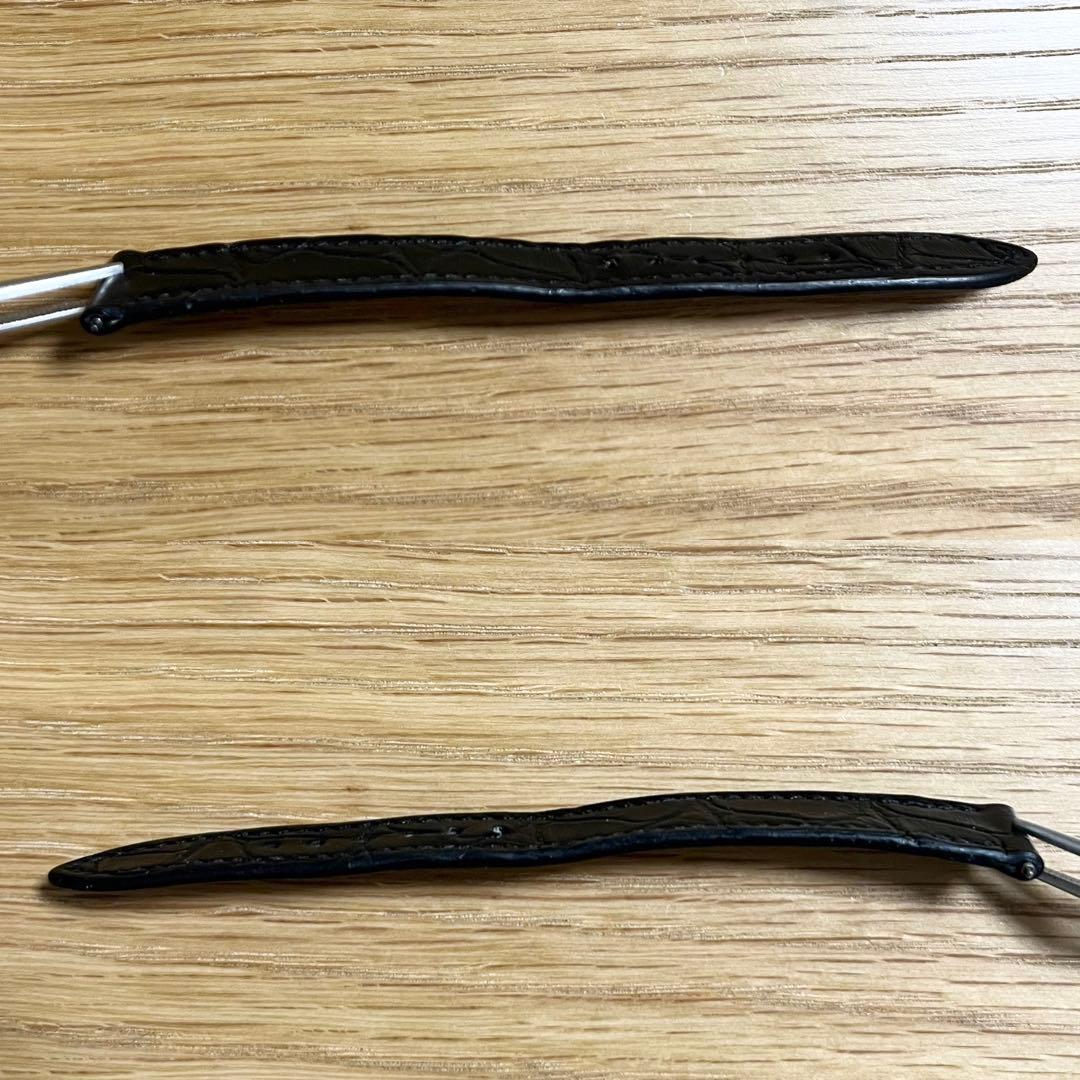 ブラック アリゲーター レザー ベルト 時計 エルメス ケープコッド HERME