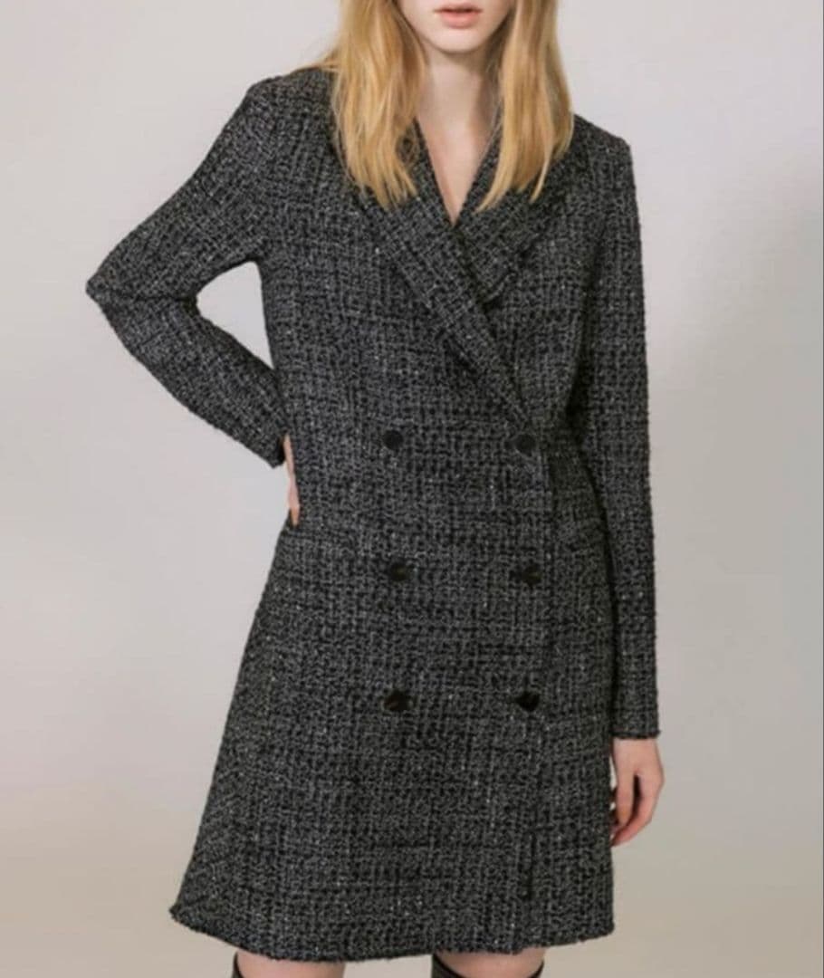 【未使用級】¥69,300円 Theory セオリー ツイードチェスターコート