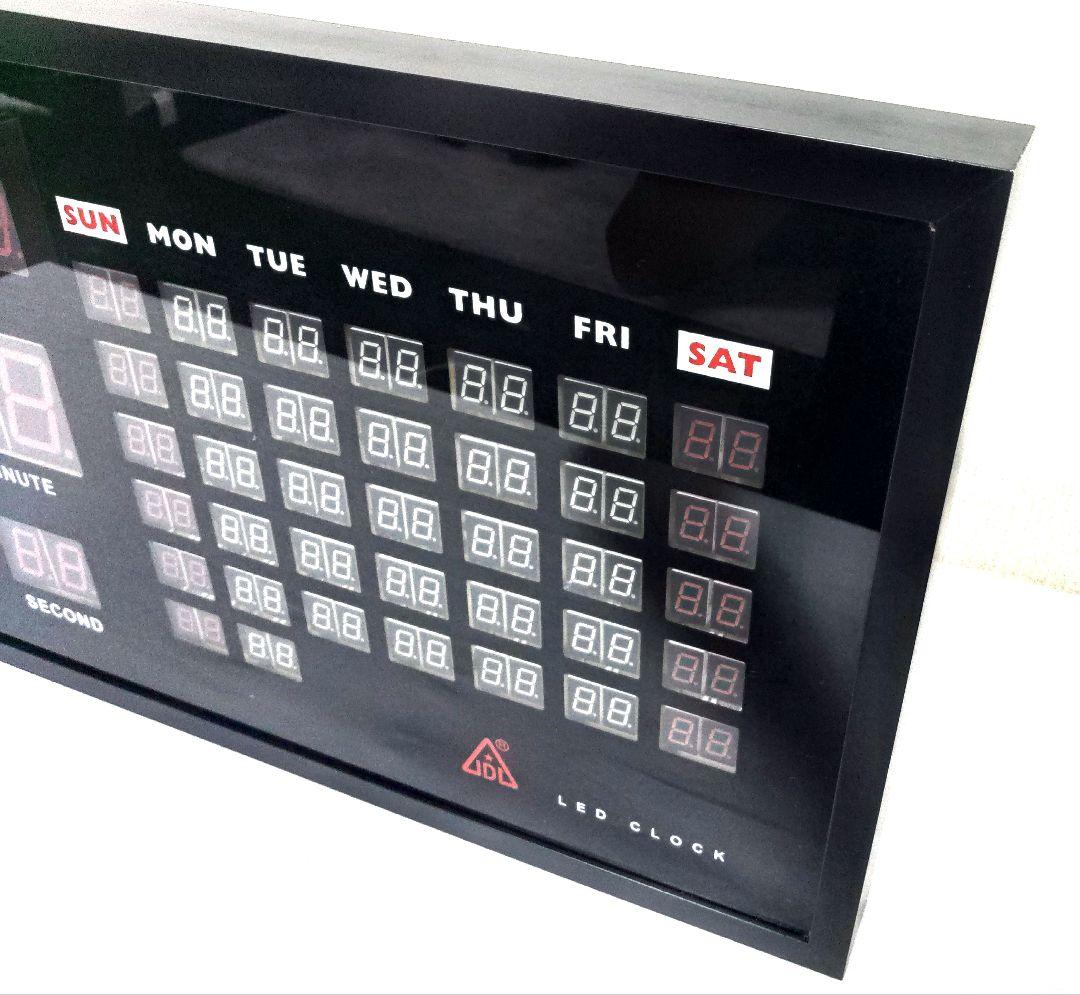 【廃盤品】JDL LED CLOCK デジタル掛け時計 / カレンダー 温度計
