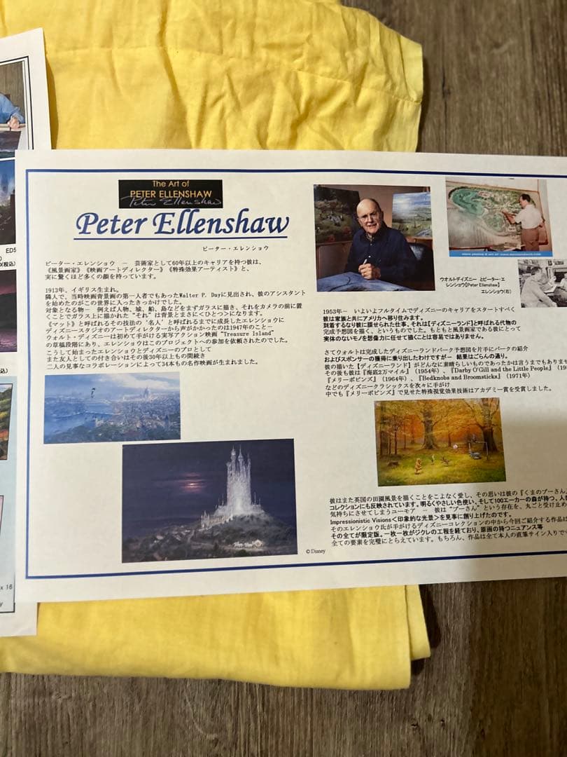 ピーターエレンショウ　274/500 ディズニー