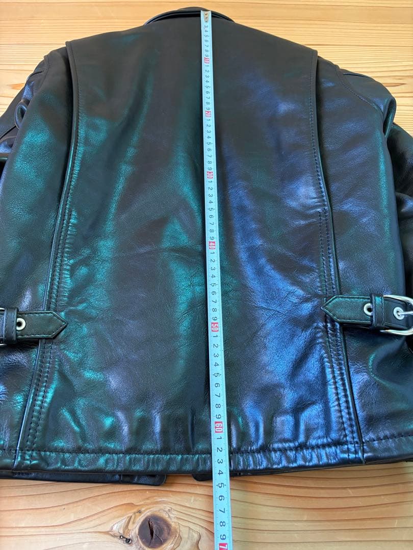 ヤドヤ　ブラック レザー シングルライダースジャケット