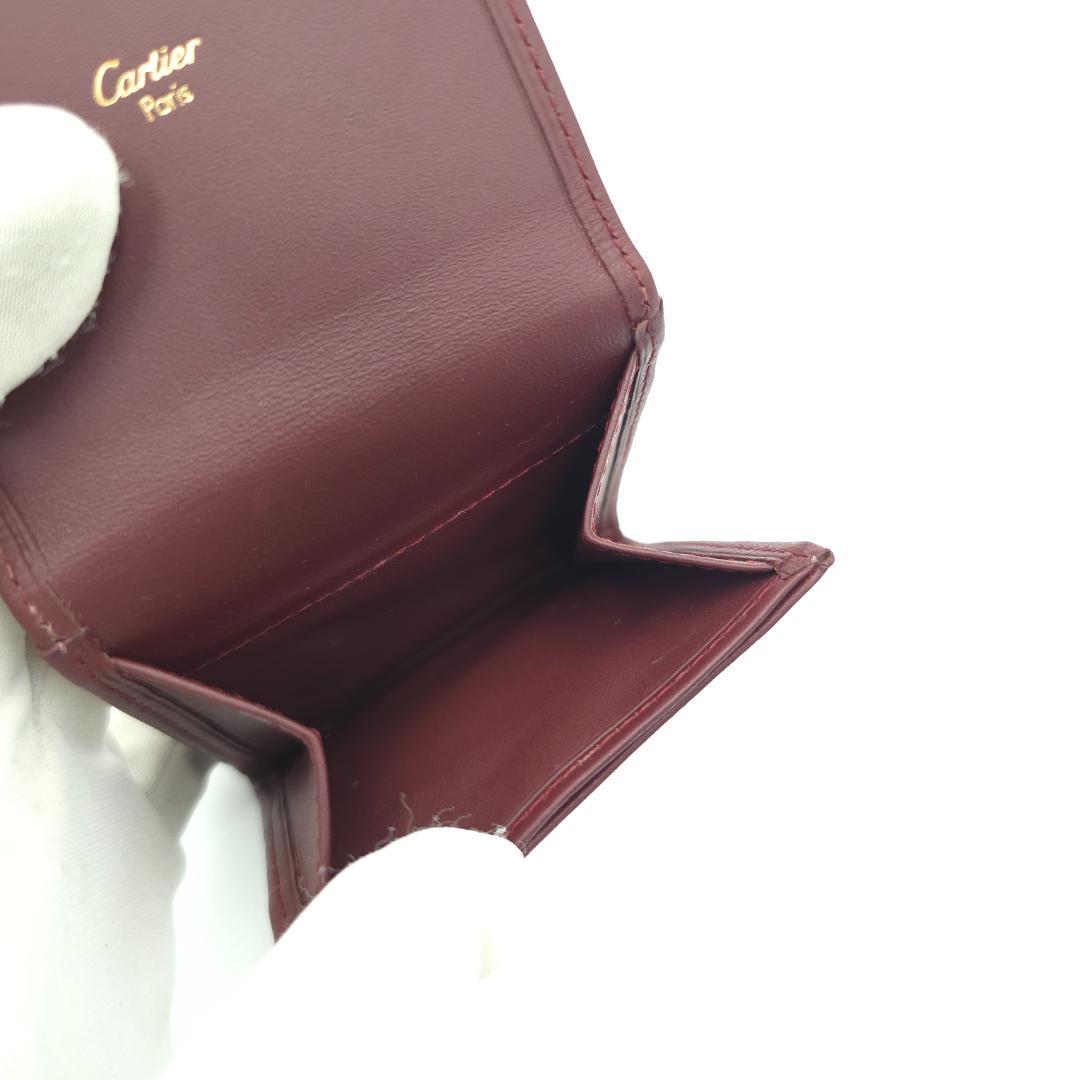 未使用 Cartierカルティエ マストライン C2ロゴ ケース 小銭入れ