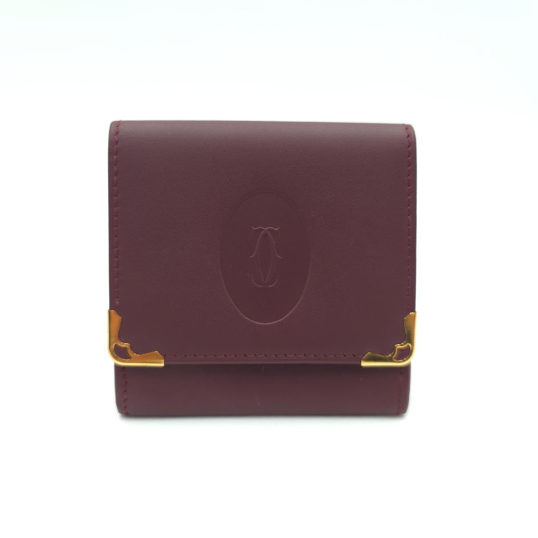 未使用 Cartierカルティエ マストライン C2ロゴ ケース 小銭入れ