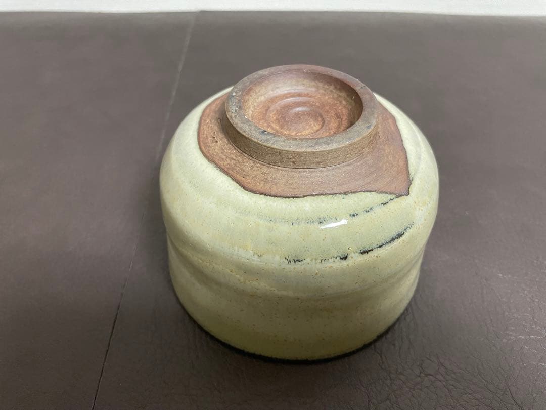 十三代亀井味楽　高取白釉茶盌　共箱　永田宗伴書付　高取焼　茶碗　茶道具