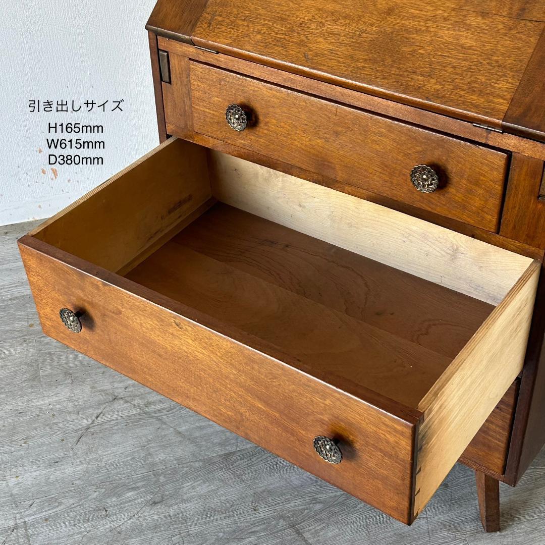 イギリス アンティーク 家具 ライティング ビューロー 英国 チェスト 540A