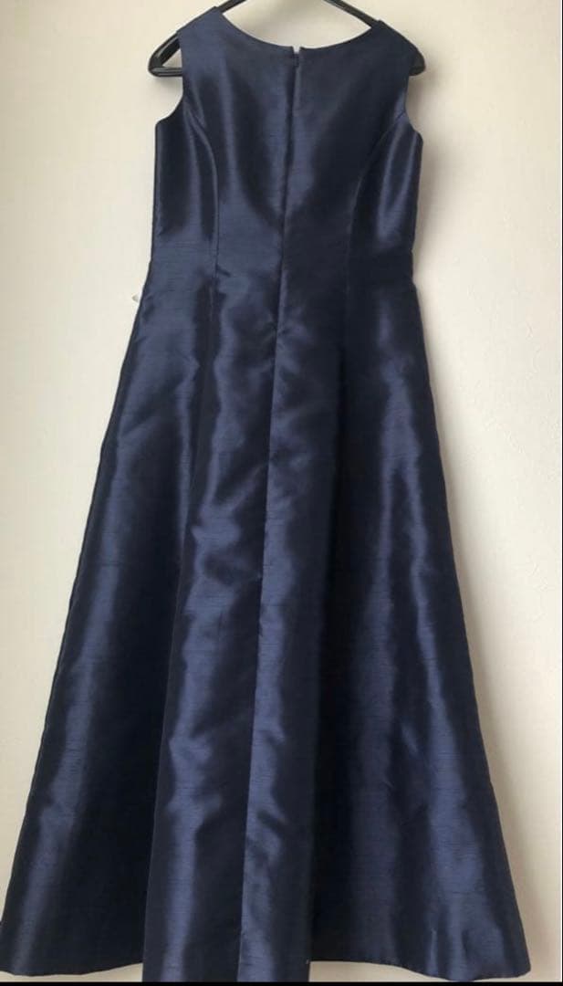 マザーズドレス　ロングドレス　ネイビー　結婚式　セレモニー