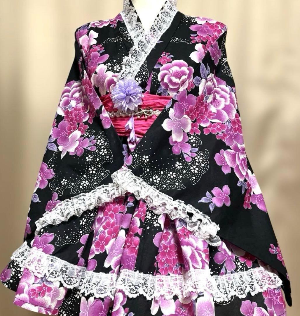 浴衣ドレス　セパレート　浴衣　地雷　量産