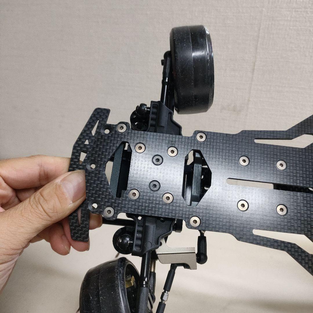 【走行少】シバタ GRK5ドリフトシャーシ、オプション多数装備、部品多数付き