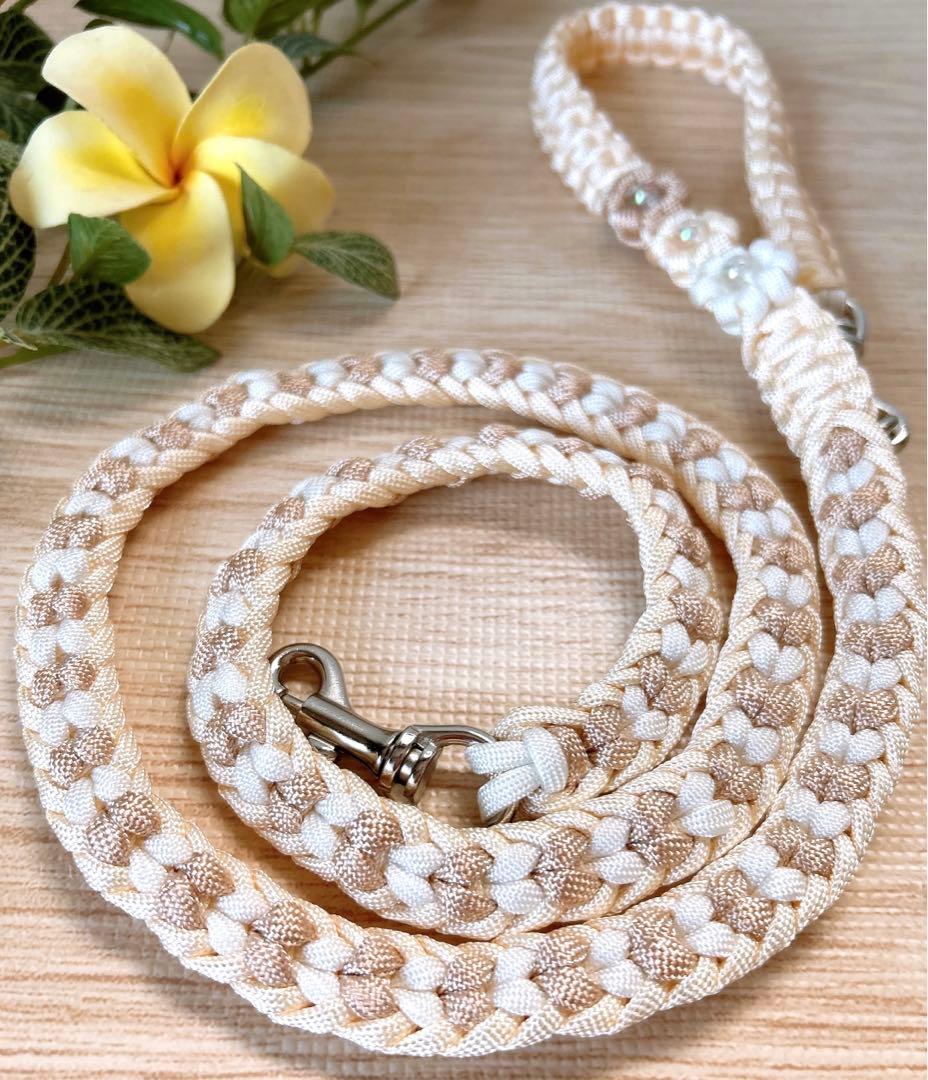 パラコードリード　カフェリード　ダブルハート編み　No.124