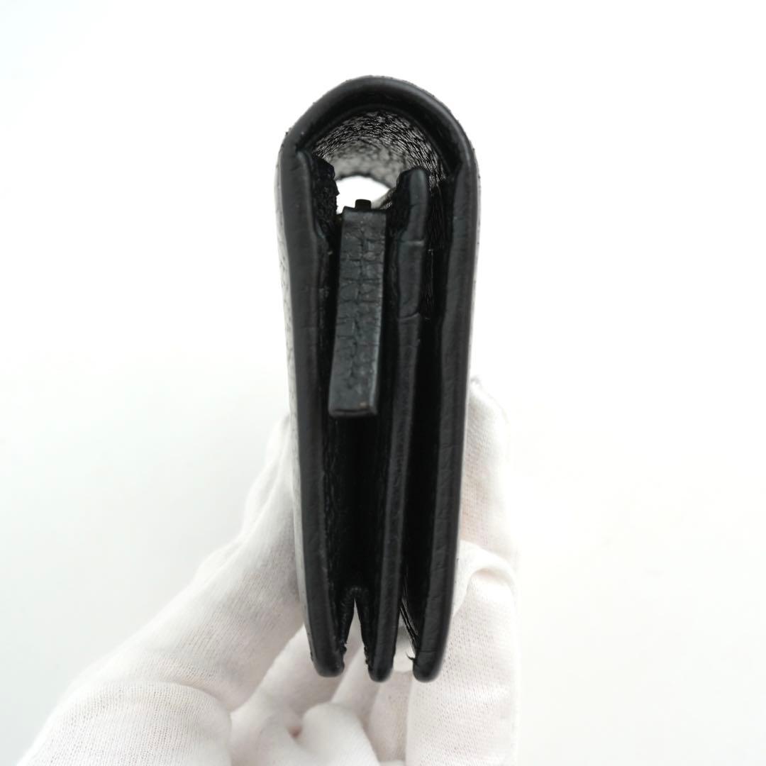 ✨極上美品・箱付き✨　GUCCI 二つ折り　ダブルG マーモント　レザー　黒