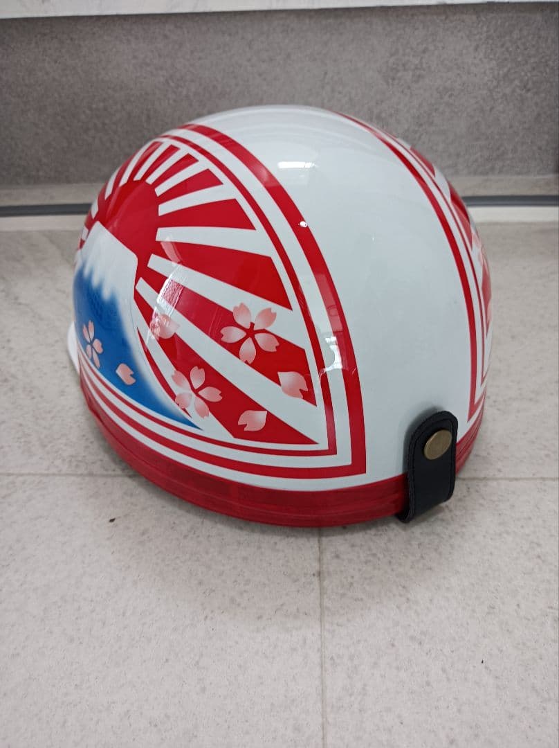 カスタムコルク半　白赤富士日章　桜花