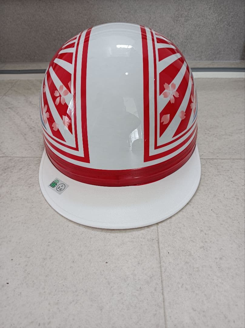 カスタムコルク半　白赤富士日章　桜花