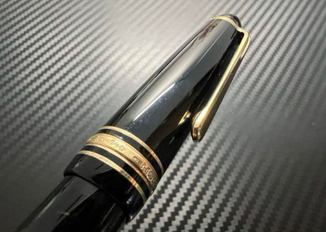 未使用に近い モンブラン 146 14C 全金 万年筆 M 中字 ブラック
