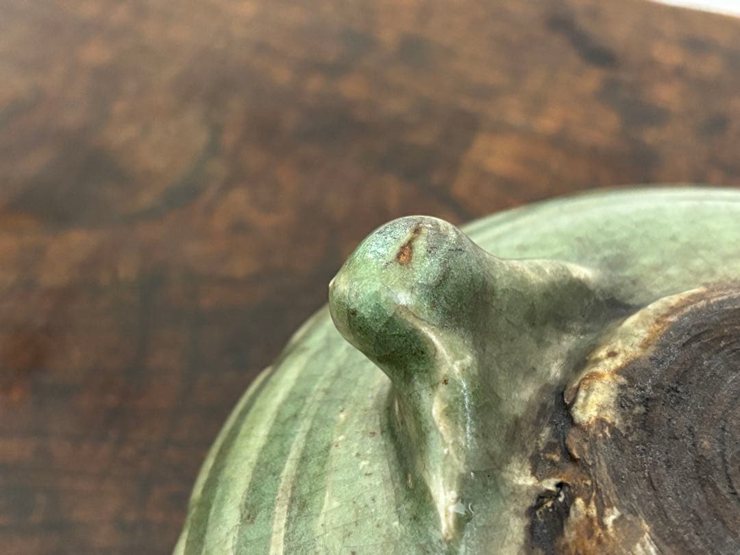 完品!　明時代　龍泉窯青磁香炉　七官青磁 　　(検)唐物 中国古玩 骨董 香爐