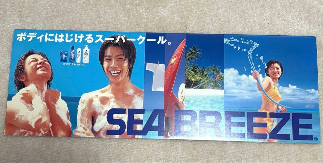 【激レア】SEA BREEZE 店頭用　看板　POP 赤西仁　星野真里　非売品