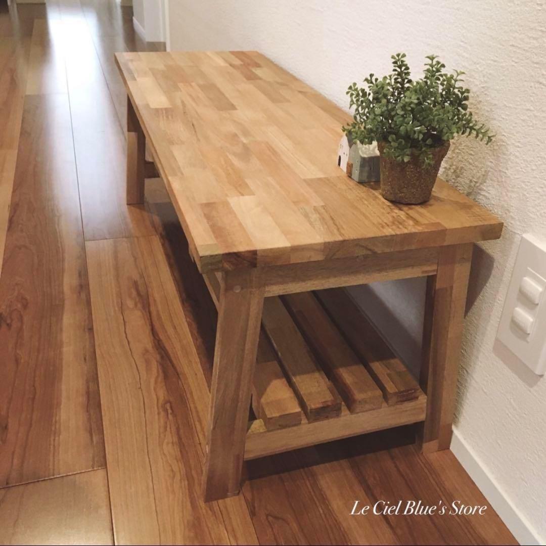 アカシアチェスト ハンドメイド 棚 ベンチチェア 収納 インテリア