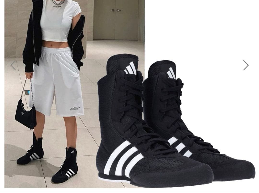 adidas boxhog2 ボクシングシューズハイカット ブラック★お値下げ中