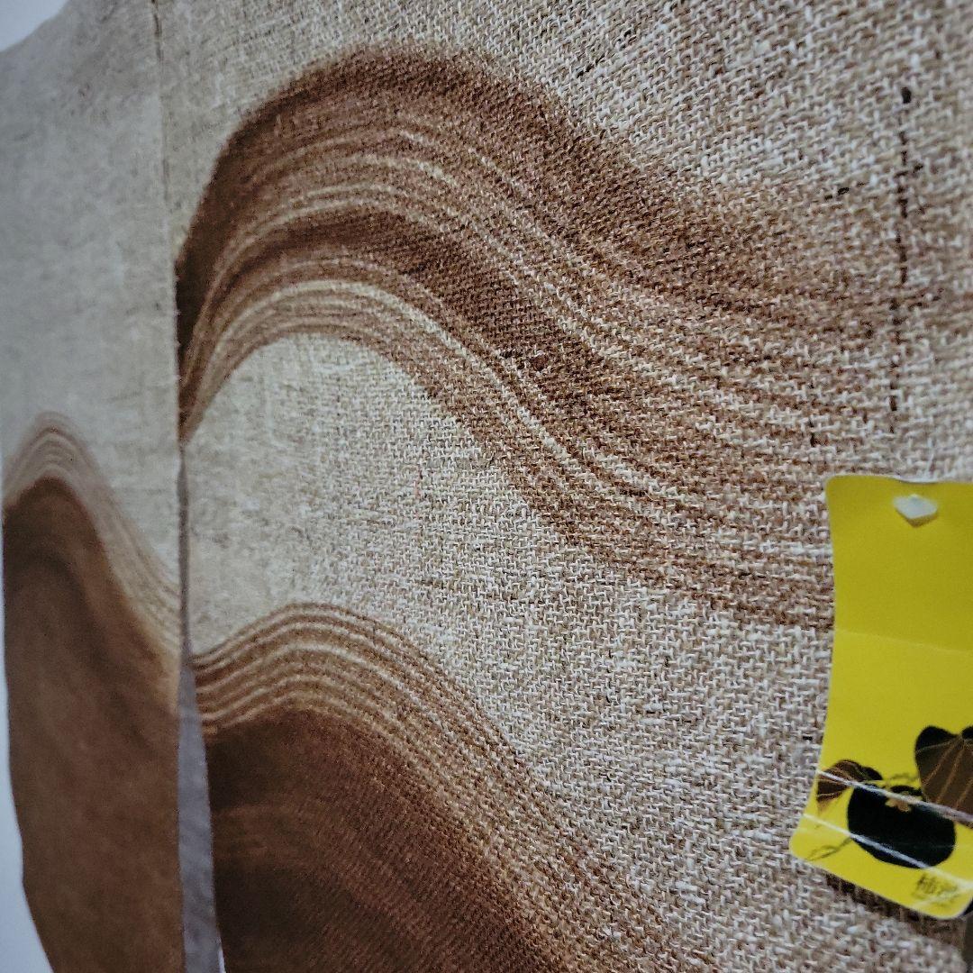 新品　万葉舎　麻　柿渋染め　手染め　のれん