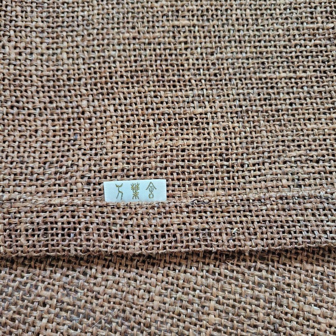 新品　万葉舎　麻　柿渋染め　手染め　のれん