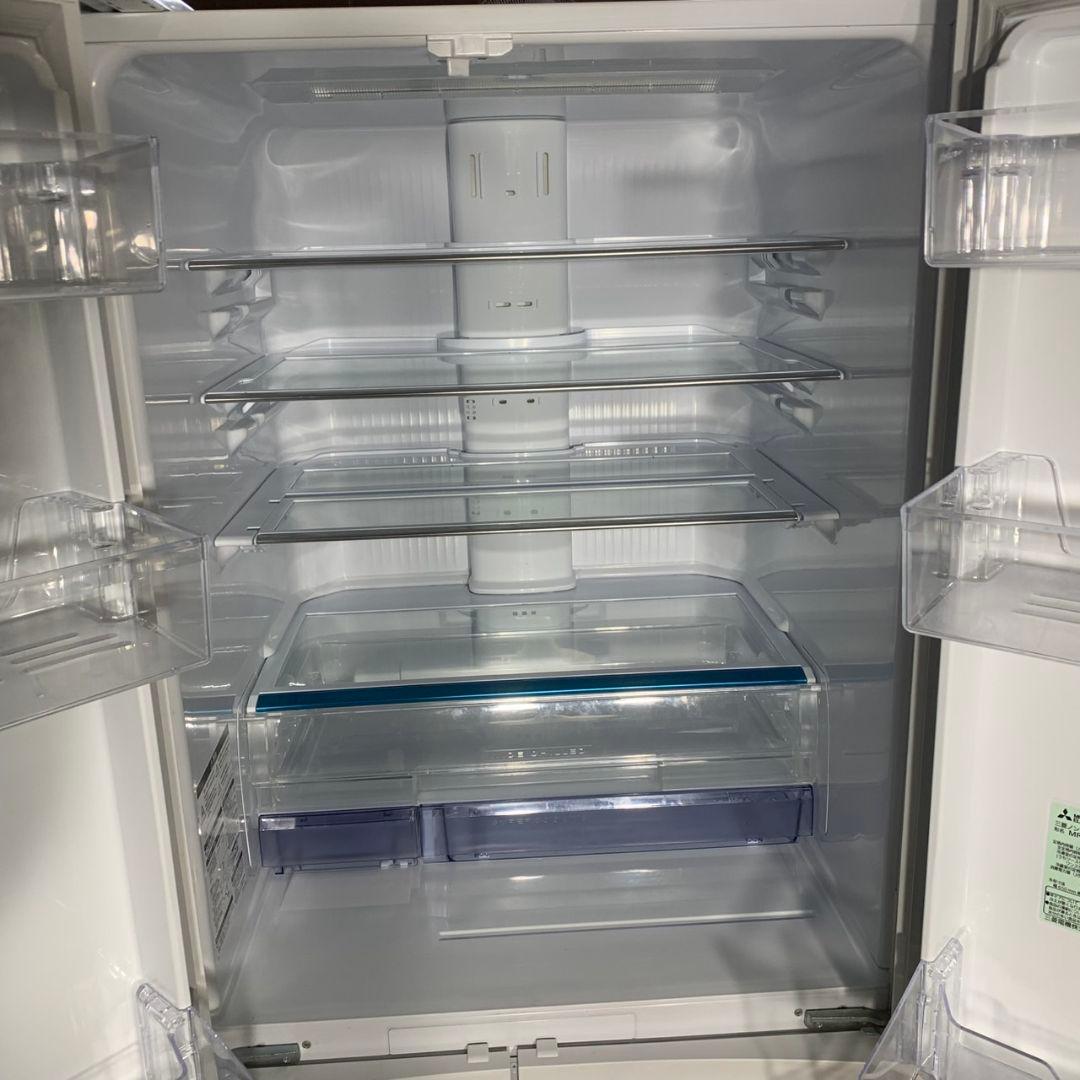 J564 フレンチドア冷蔵庫 三菱 455L 2019年製 ガラストップ