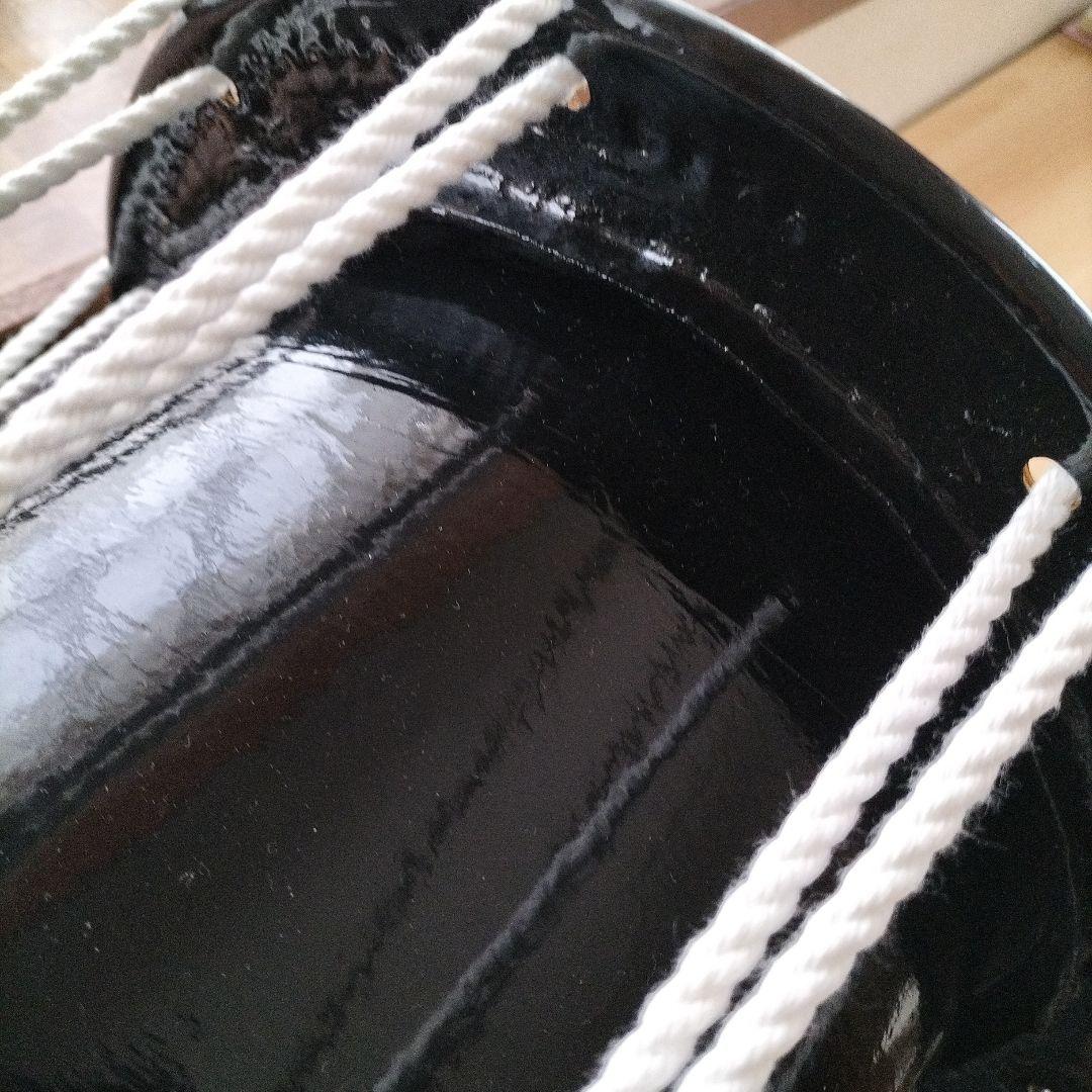 担ぎ太鼓 1.2尺　締太鼓　和太鼓 　天然皮革　ストラップ付き中古品⑦