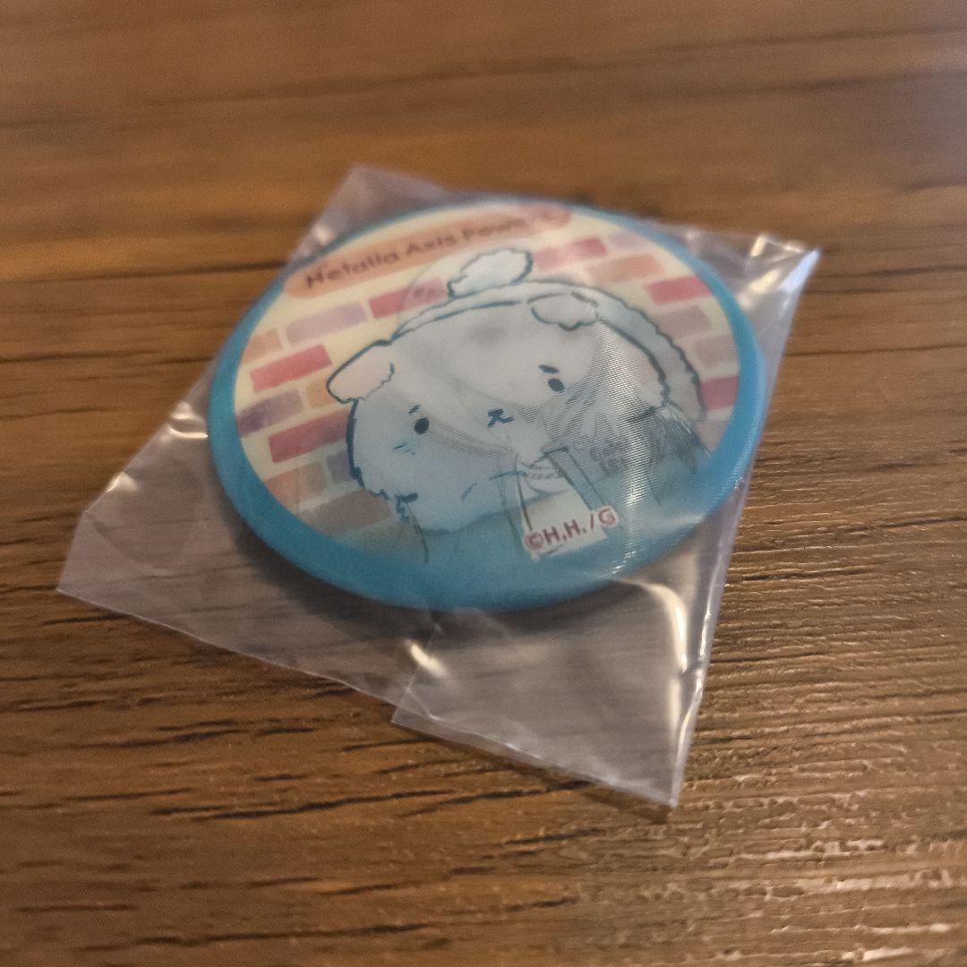 ヘタリア　チェンジング缶バッジ　フィンランド　ふわふわパラダイス