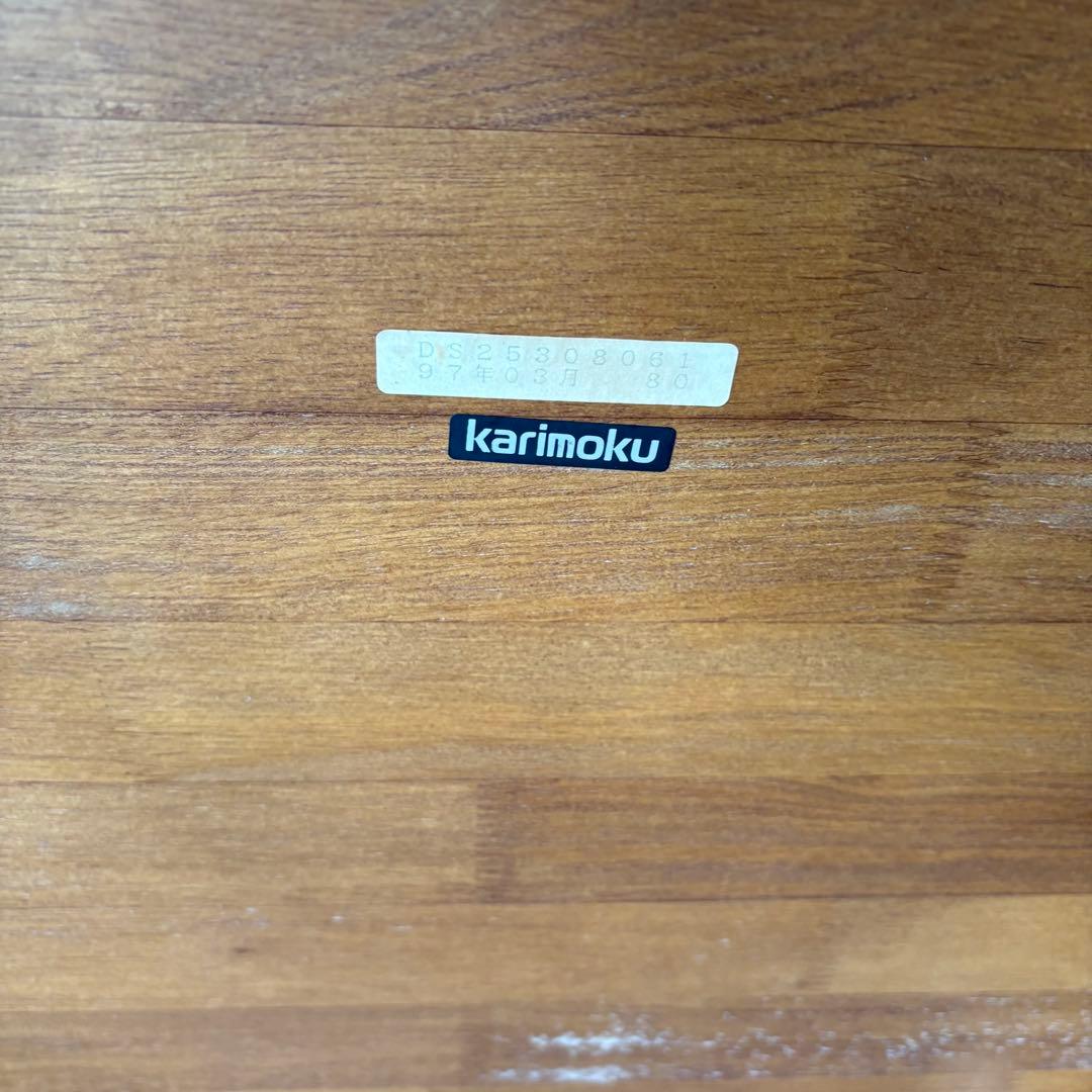 昭和レトロ カリモク 木製ダイニングテーブル 正方形 ビンテージ ヴィンテージ