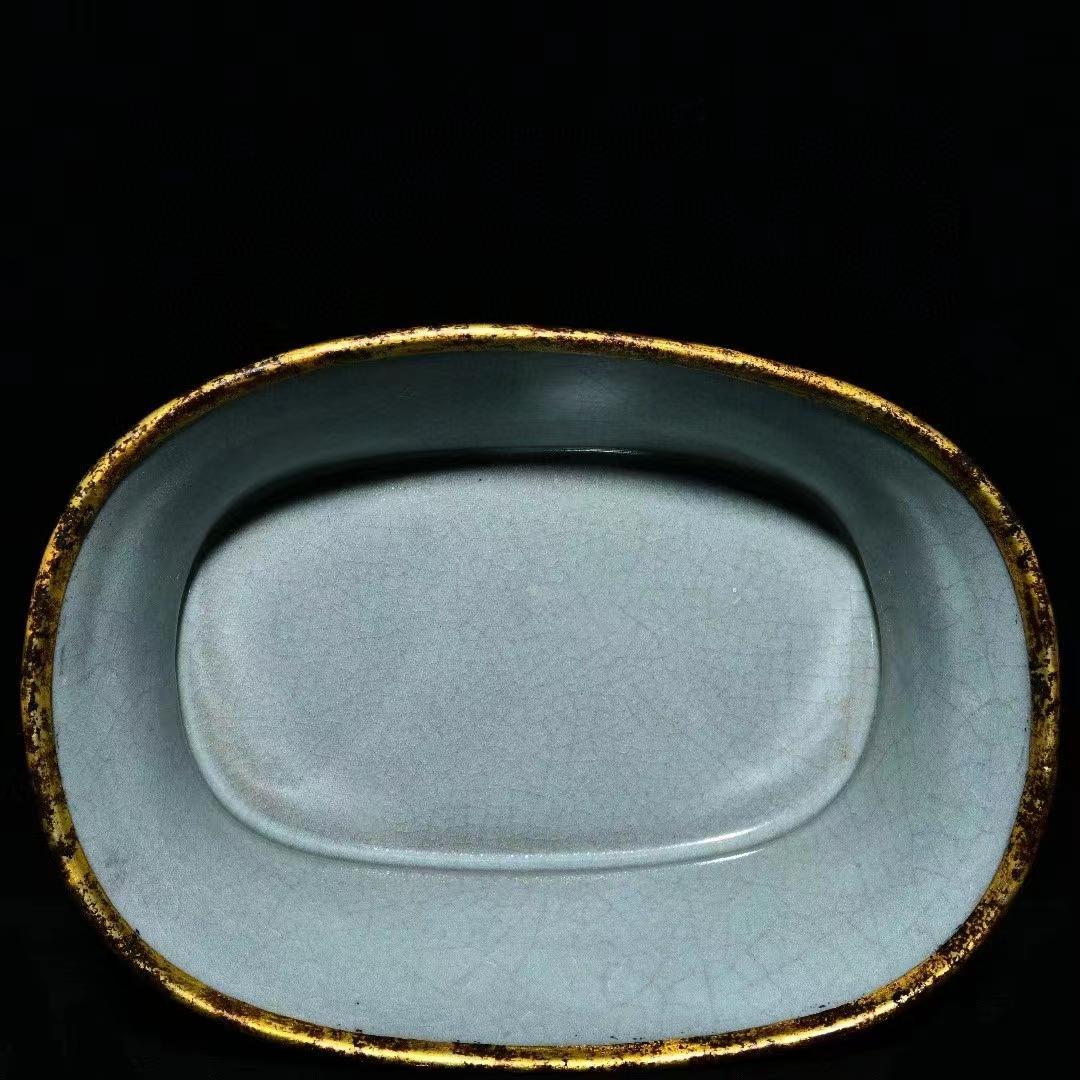 中国古美術・旧蔵の陶磁器、鎏金水仙の鉢・書道具・筆洗・案頭・置物・文房具・賞物