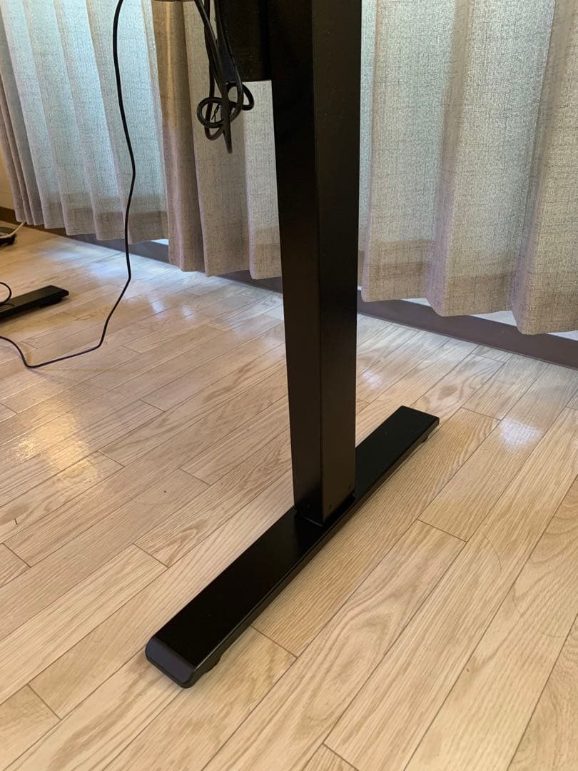 yyyyy　KANADEMONO無垢材ナチュラル天板 x スマート電動昇降