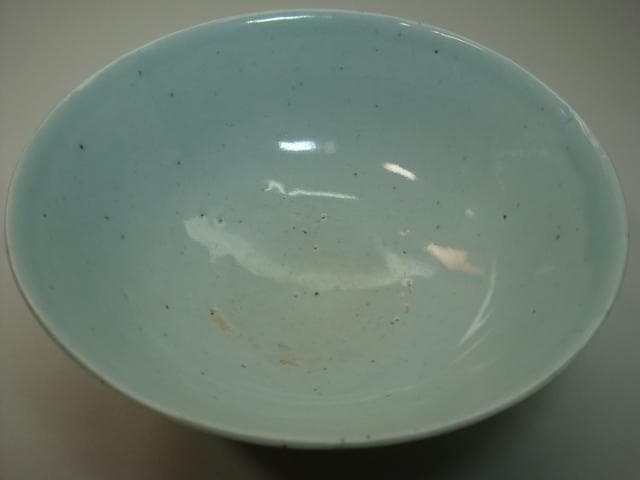 鉢■染付 唐草紋 中国 明時代 古い青華茶碗 古鉢 唐物 古玩 時代物 骨董品■