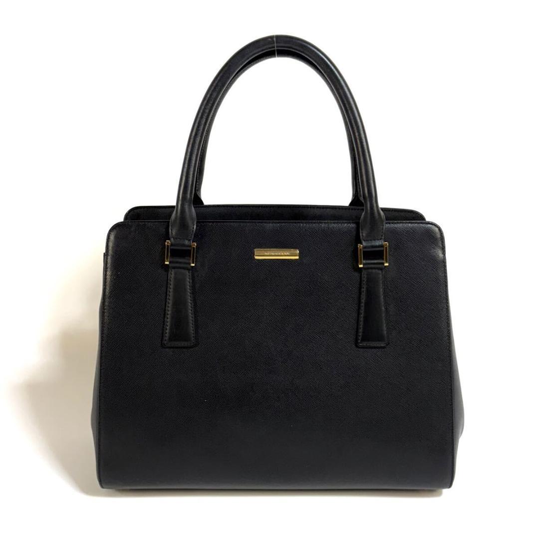 【美品】BURBERRY レザー ハンドバッグ ノバチェック ゴールド金具