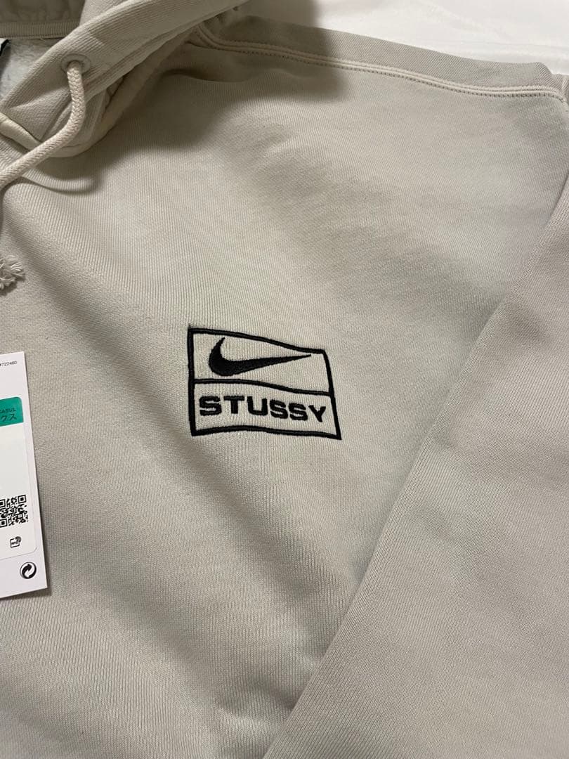 新品　XL Stussy Nike Washed Zip Hoodie Bone