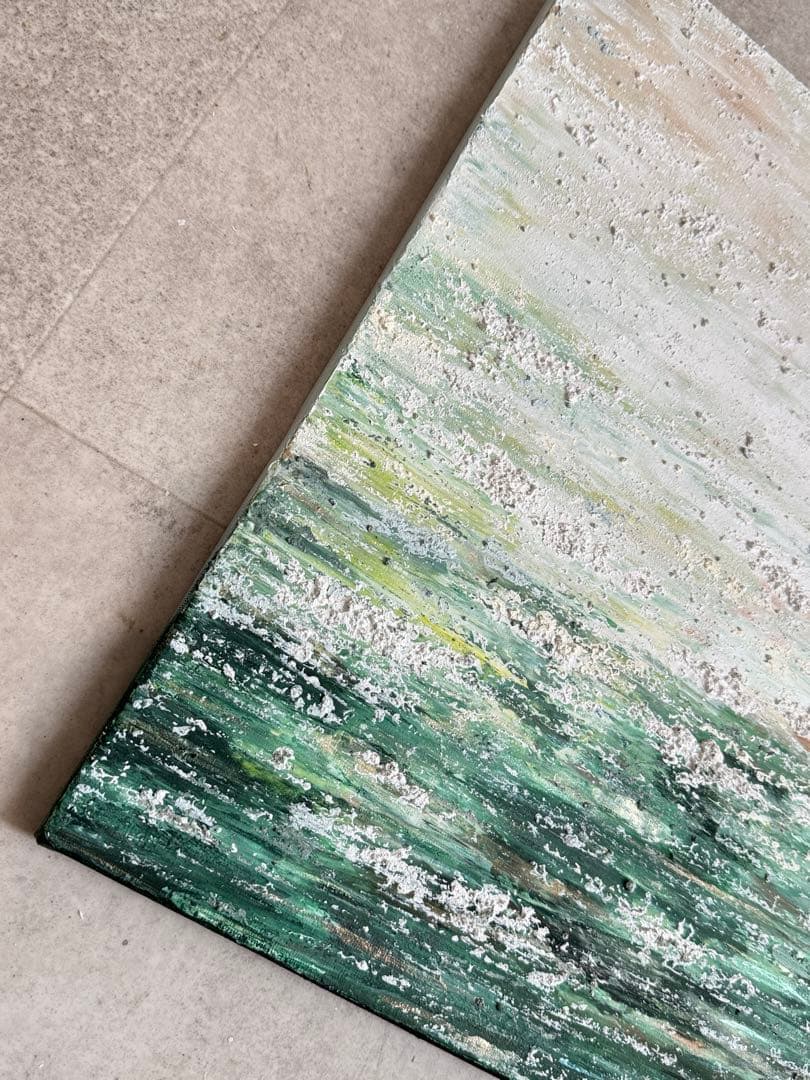 キグルミん様アクリル画テクスチャーアートno.106抽象画キャンバスアートパネル