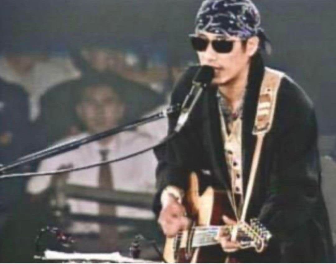 希少 長渕剛着用モデル YAMAHA ギターストラップ本皮型押しレザー